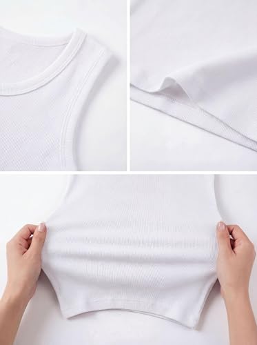 Andrew Scott Basics Boys' Color A-Shirt Sport Tank Top 10-Pack (Large) – White & Colorful Cotton Undershirts