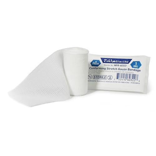 Sterile Conforming Gauze Bandage Roll - 2 Inch x 4.1 Yard