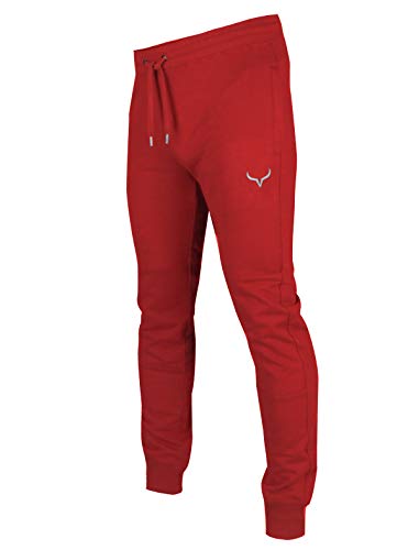 Slim Fleece Athletic Jogger Pants with Zipper Pockets - Men's