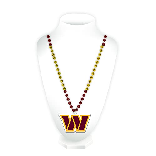 Team Logo Mardi Gras Beaded Necklace for Sports Fans