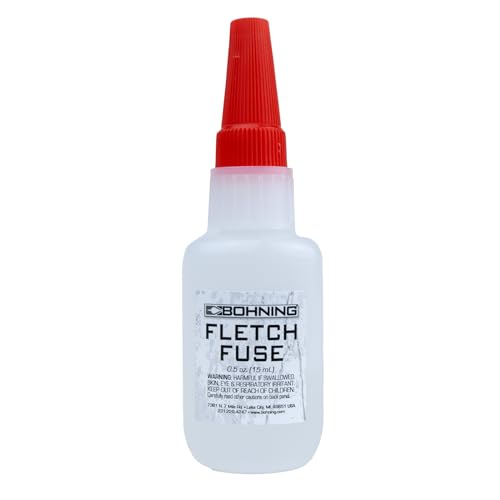 Fletch Fuse Instant Glue for Vanes, Feathers & Nocks - 1/2 oz