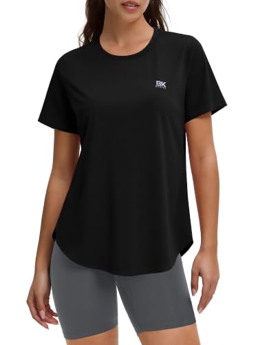 UPF 50+ Quick Dry Workout Tops for Women - X-Large Black