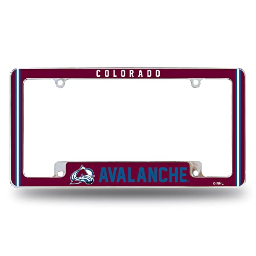 Colorado Avalanche Chrome License Plate Frame - 12" x 6"