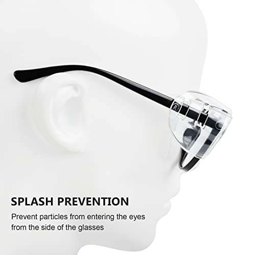 16 Pairs Clear Glasses Side Shields Slip-On for Prescription Eyewear
