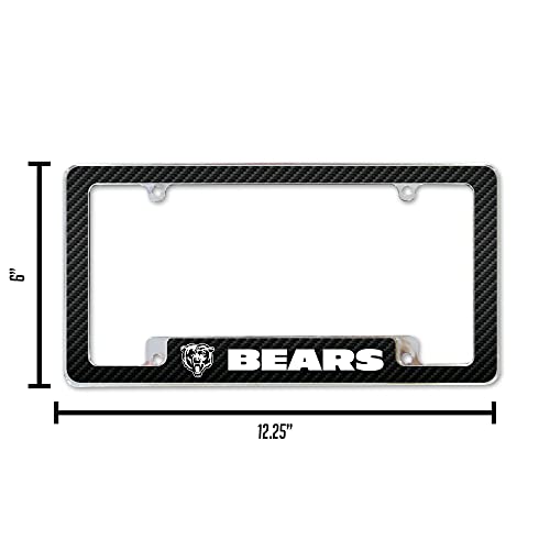 NFL Chrome License Plate Frame for Car, Truck, SUV - 12" x 6"