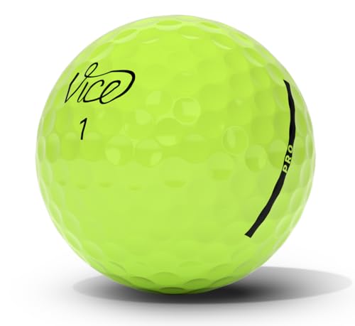 Vice Pro Lime Golf Balls - Neon Green 1 Dozen, Perfect for Competitive Play