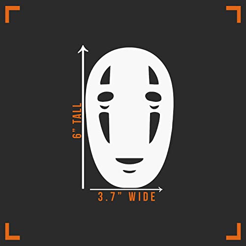 No Face Vinyl Decal Sticker for Car, Truck, Wall, Laptop - 3" x 6"