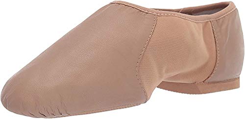 Bloch Neo-Flex Women's Tan Leather Jazz Dance Shoes Slip-On - Size 8