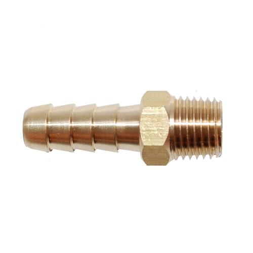 Universal Hose Barb Fuel Fitting - 1/4" NPT x 5/16" Barb