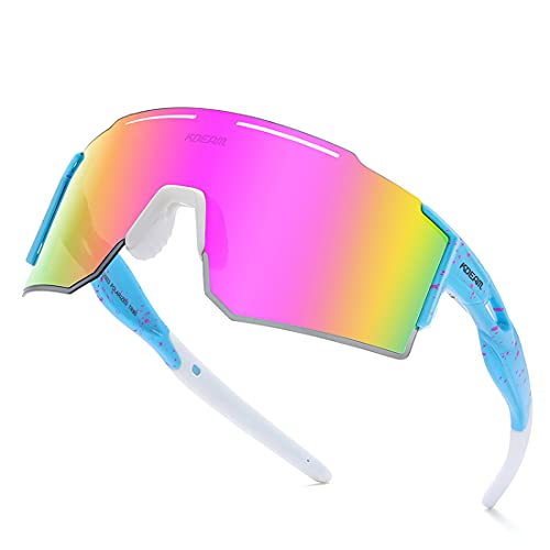 Polarized Sports Sunglasses for Cycling, Running & Baseball - C17
