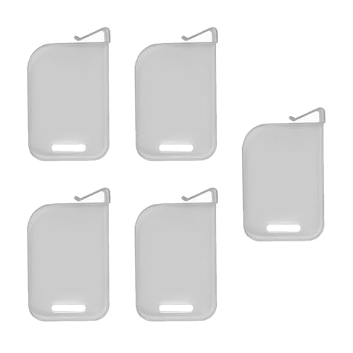 Card Storage Box Divider - 5Pcs Adjustable Baffle Clips - Gray