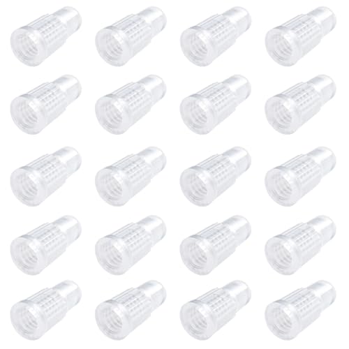 Plastic Presta Valve Caps for Bike Tires - Lightweight Dust Covers - Transparent