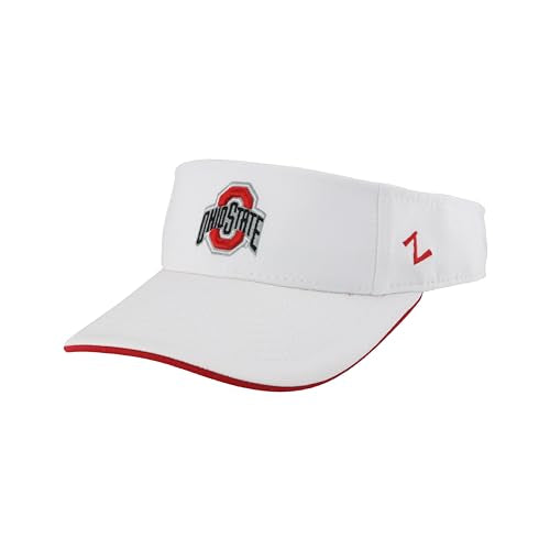 Ohio State Buckeyes Visor - NCAA Officially Licensed - One Size - White