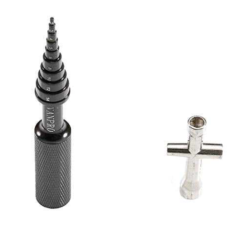 Vanpro Black RC Bearing Removal Tool 2MM-14MM for RC Cars & Skateboards