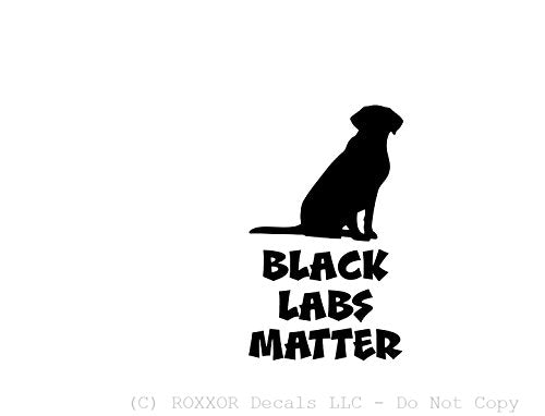 Black Labs Matter Vinyl Decal - Precision Cut Sticker - Black