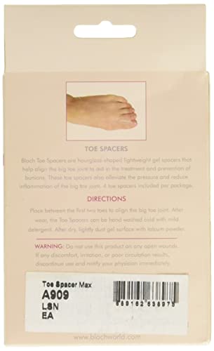 Toe Spacers for Ballet Shoes - Light Sand, One Size