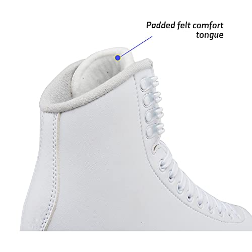 Figure Ice Skates for Women - Jackson Classic 200 Size 7.0 - White with Mark 1 Blades