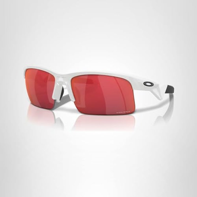 Oakley Youth OJ9013 Capacitor Sunglasses, Polished White/Prizm Field, 63 mm