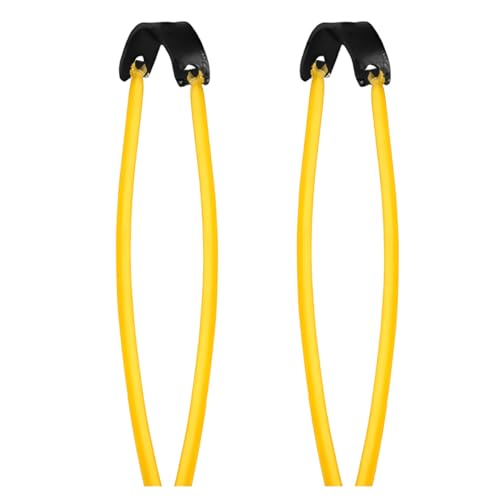 Heavy Duty Slingshot Replacement Bands - Natural Latex Tubes with Pouch, 2 Pcs (6-9mm)