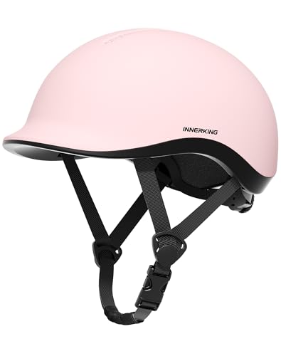 InnerKing Adjustable Bike Helmet for Adults - Matte Blush Pink, Medium