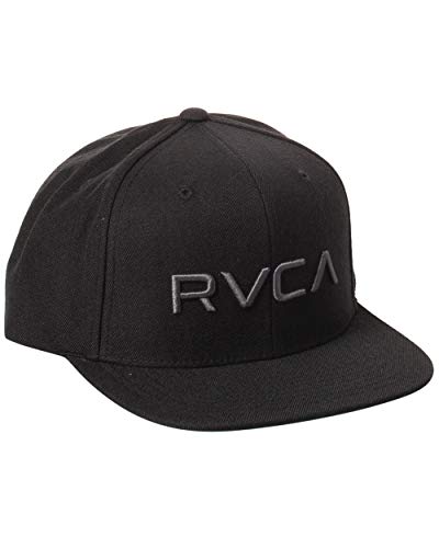 RVCA Men's Adjustable Snapback Baseball Cap, One Size, Black/Charcoal