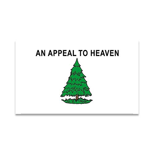 Appeal to Heaven Flag Sticker - 3 x 5 Inch Weather-Proof Vinyl
