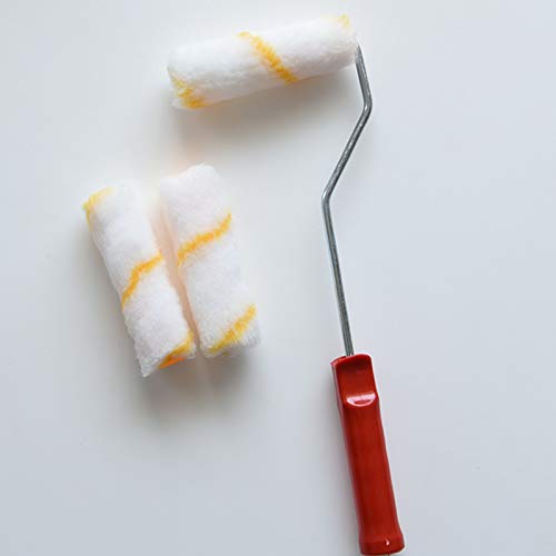 10 Packs Paint Roller Refill Covers, 4 Inch 1/2 Inch Nap Woven Micro-Fiber Paint Roller, Small Roller Brushes Replacement Set Home Paint Tool Kit for Home Improvement