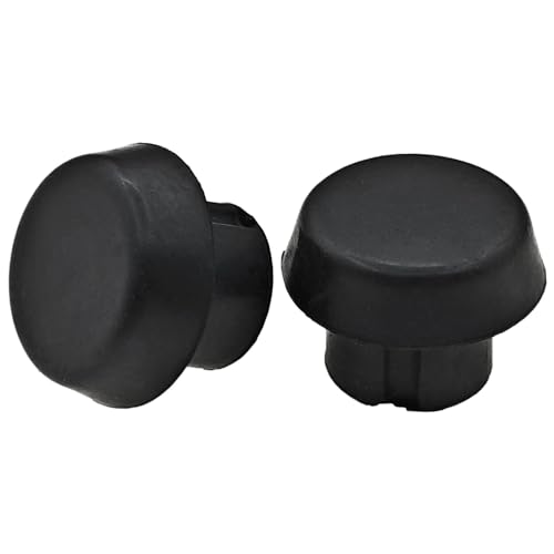8 PCS Pool Cue Bottom Rubber Protective Plugs - Black Billiard Tail Covers