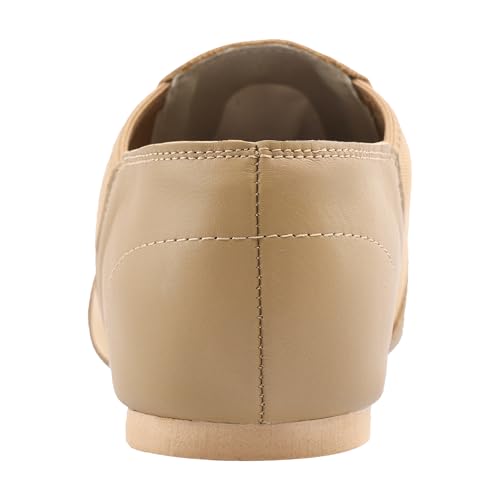 Linodes Leather Upper Jazz Dance Shoes for Women & Men - Brown, Size 14 Women / 13.5 Men