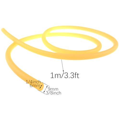 2-Pack Latex Tubes 6x9mm Elastic Band for Slingshot Fishing Paddle Replacement