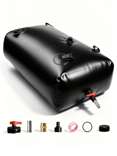 63 Gal Water Bladder Tank, 2000D PVC Portable Storage Bag Black (SAMGL) 240L variant