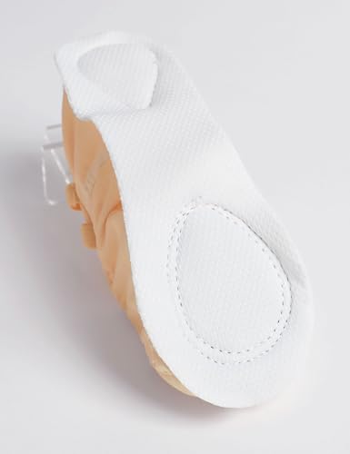 Canvas Ballet Shoes for Girls - Ballet Flats, 12.5 Little Kid/Nude