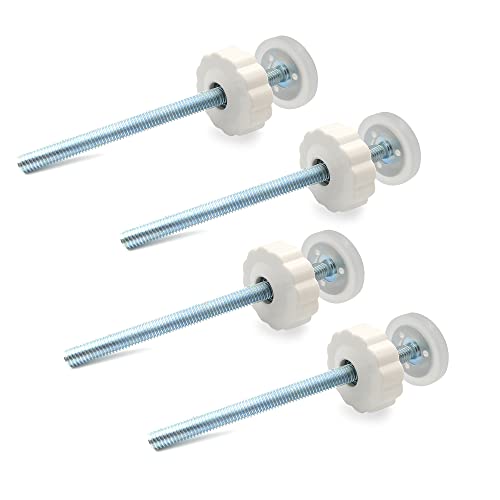 Vmaisi 8MM Pressure Gates Threaded Spindle Rods, Baby Gates Accessory Screw Bolts Kit Fit for All Pressure Mounted Walk Thru Gates 4 Pack