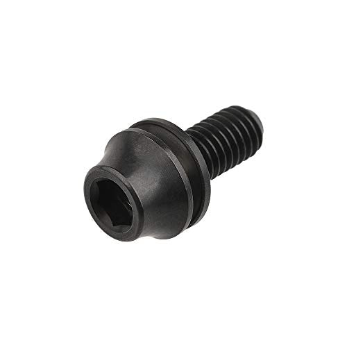 Wanyifa Black Titanium M5x12mm Bicycle Water Bottle Cage Bolt Pack of 4
