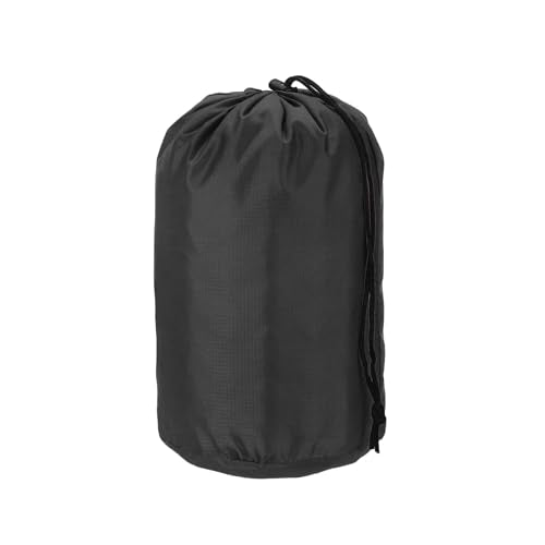Waterproof Nylon Stuff Sack - Portable Dry Storage Bag - Black, 3x7 Inch