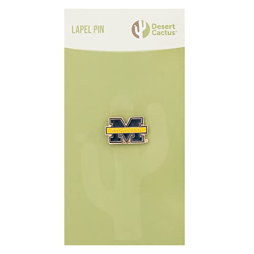 Michigan University Cactus Metal Enamel Lapel Pin - Desert Cactus Gift