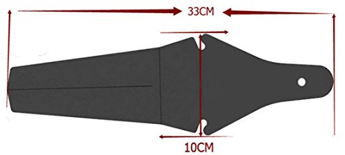 Bicycle Rear Mudguard - Waterproof Plastic Ass Saver - Black