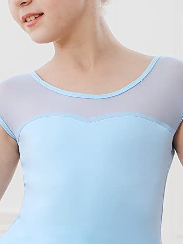 Stelle Girl Ballet Leotard with Tutu Skirt - 4-5T Blue Dance Costume