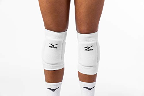 Adult Volleyball Knee Pads - Mizuno T10 Plus - White - 2-Pack