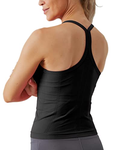 Women's Lightweight Racerback Workout Tank Top with Built-in Bra