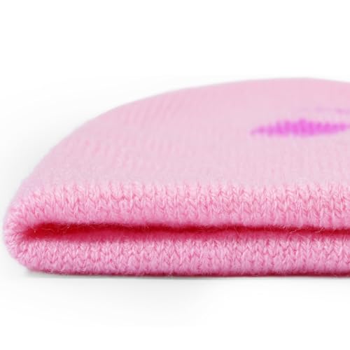 Y2K Knitted Beanie Hat - Dark Pink - Warm Winter Streetwear Cap