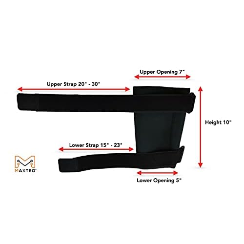 Ankle Monitor Cover for Parole, Probation, House Arrest, GPS, SCRAM Alcohol Bracelet Cover Up, Immigration, Sex Offenders - Black Neoprene, Adjustable Elastic Hook and Loop Straps