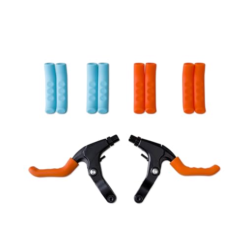 Silicone Brake Lever Covers for Bikes - Anti-Slip Handle Sleeves - Blue