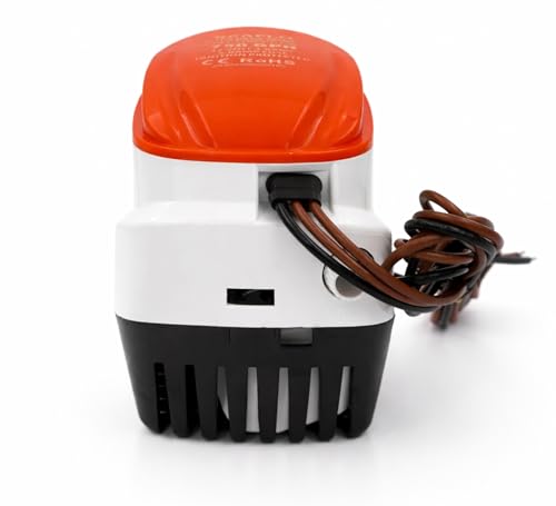 Automatic Submersible Bilge Pump - 750 GPH, 12V, 3/4" Outlet