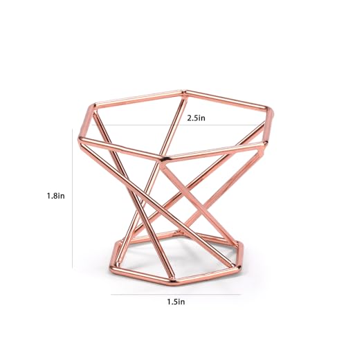 Sturdy Metal Baseball Display Stand - Elegant Gold Holder for Sports Balls