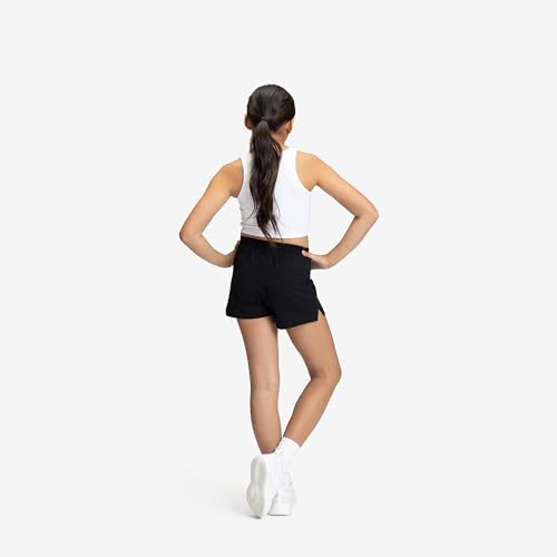 Soffe Youth Girls Cheer Shorts, Athletic Cotton Blend, 2.75” Inseam,
