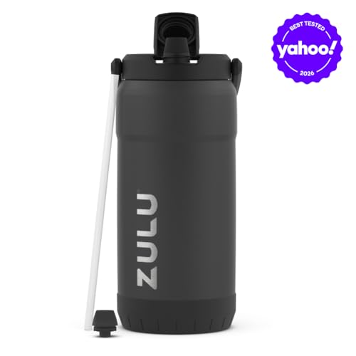 ZULU Goals 101oz Vacuum Insulated Stainless Steel Water Bottle - Black