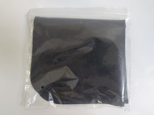 Heat Resistant Mat for Air Fryer Site - 15.7 x 14.9in, Fireproof Silicone Mats for Kitchen Counter, Countertop Protector, Non-slip & Waterproof for Deep Fryer, Oven, Coffee machine (Black)