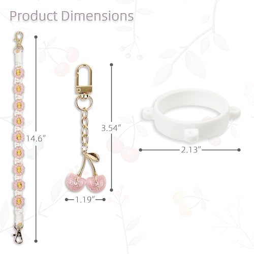 Owala Water Bottle Accessories Set - Cherry Pink