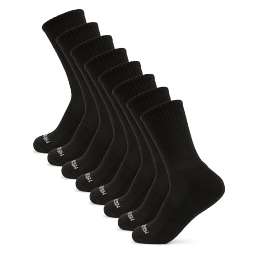Fruit of the Loom Boys Large Crew Coolzone Socks 8-Pack Black & Multi-Color